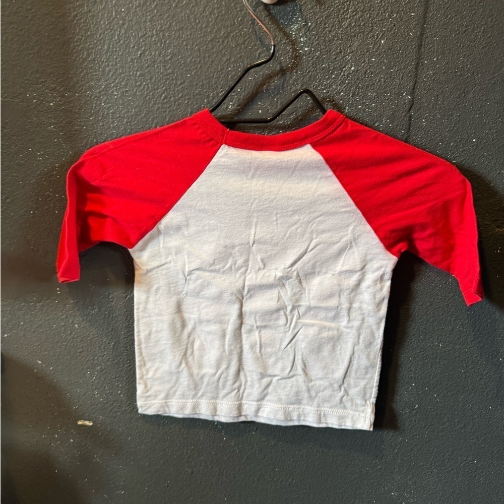 Bella Canvas Red and White Christmas Kids' Tee - Picture 4 of 4